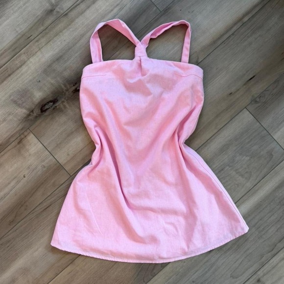Dresses & Skirts - Soft Pink Linen Peppermayo Dress Like New US 0/2 XS petite mini summer dress